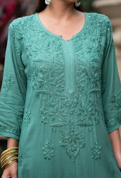 Thandai kurta and dhoti set