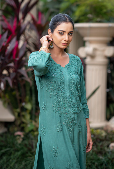 Thandai kurta and dhoti set