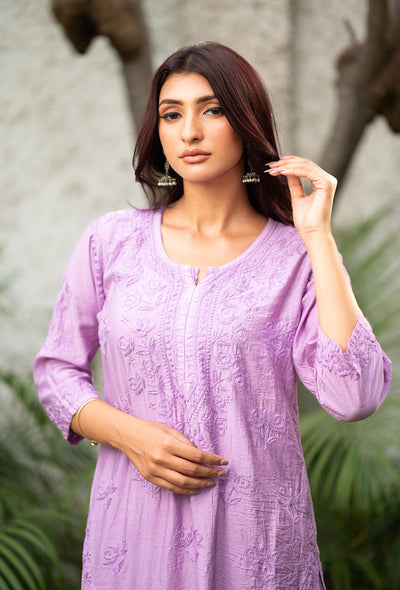 Suma chanderi Kurta Set