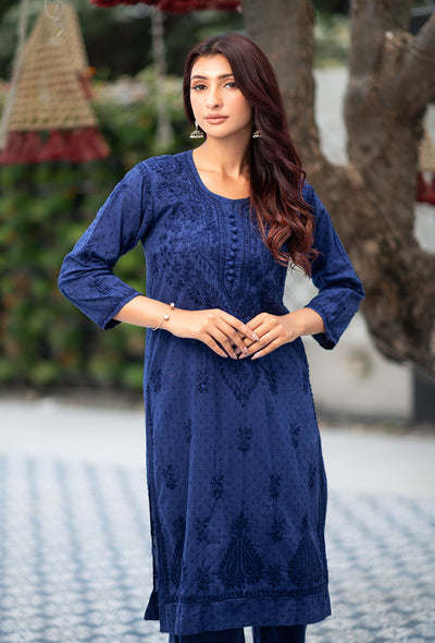 Patola dobby cotton kurta palazzo set