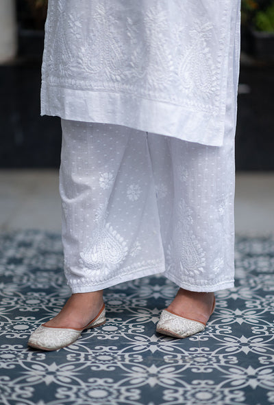 Patola dobby cotton kurta palazzo set