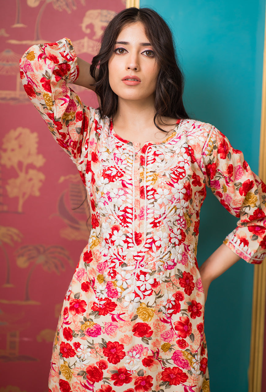 Petunia rayon kurta