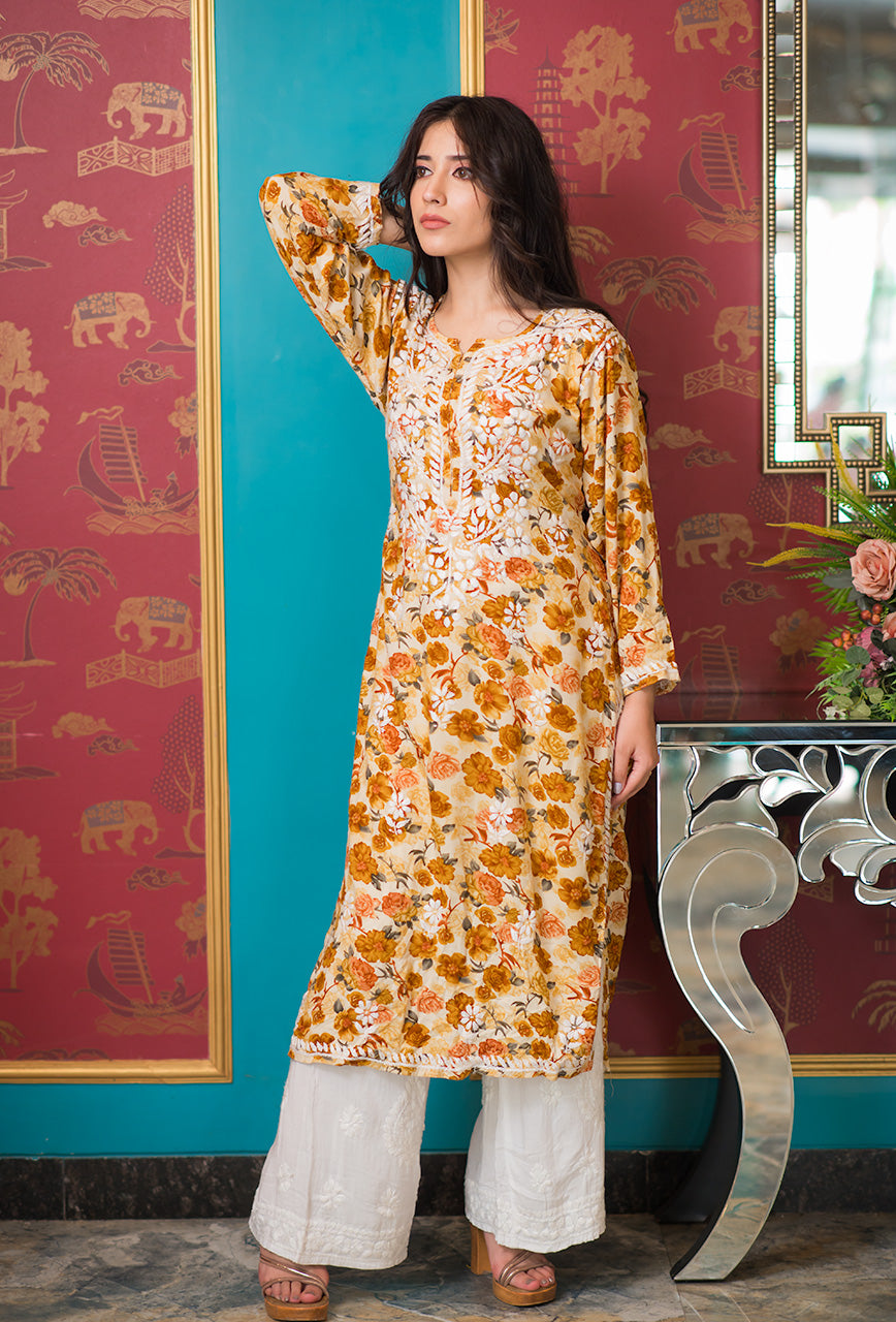 Petunia rayon kurta