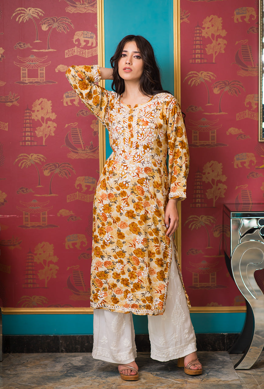 Petunia rayon kurta