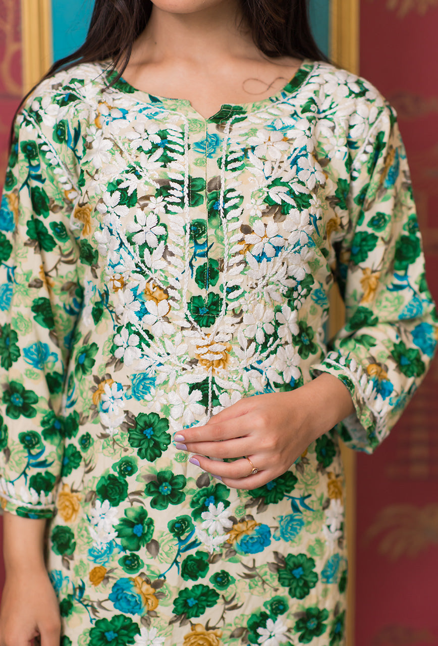 Petunia rayon kurta