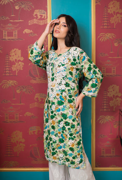 Petunia rayon kurta