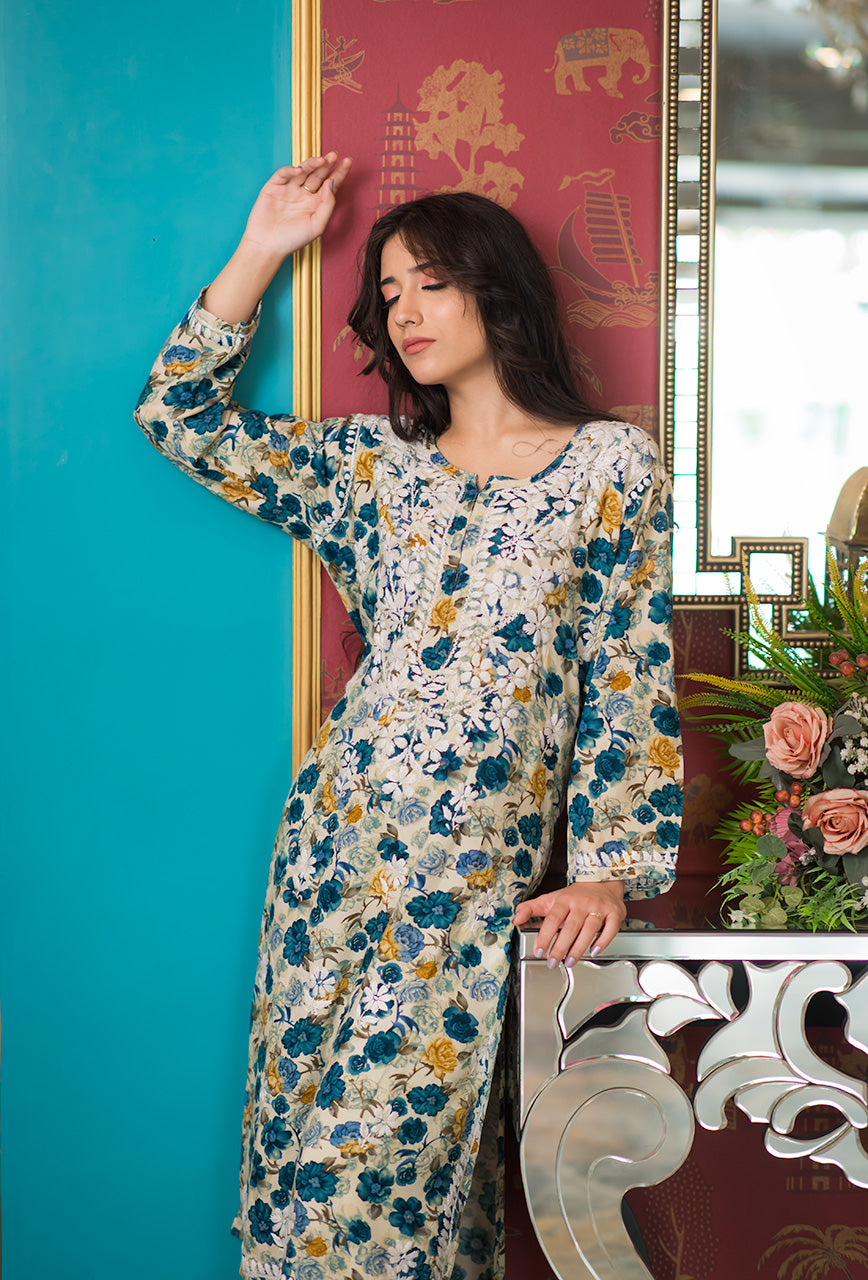 Petunia rayon kurta