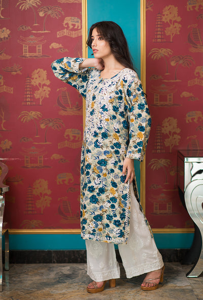 Petunia rayon kurta