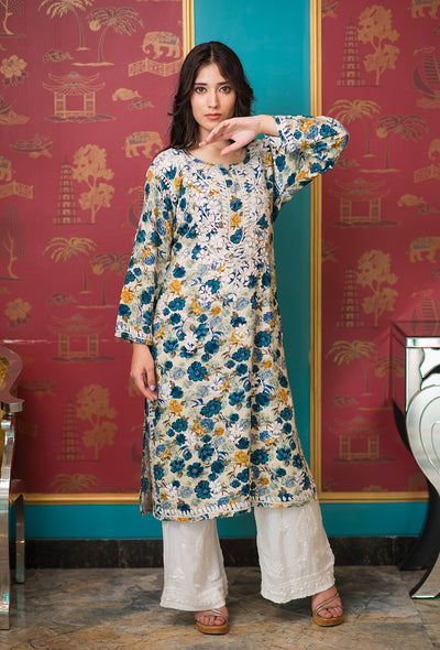 Petunia rayon kurta