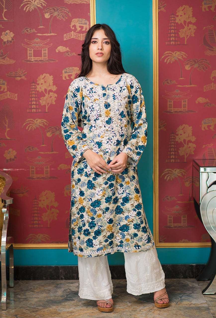 Petunia rayon kurta