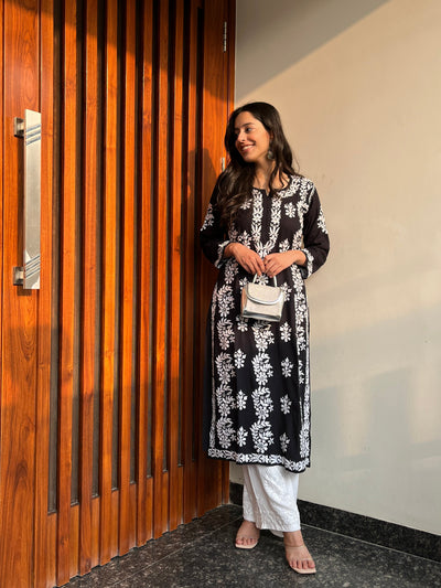 Nishtha Seth in Noor rayon designer kurta RangrezaEthnic 