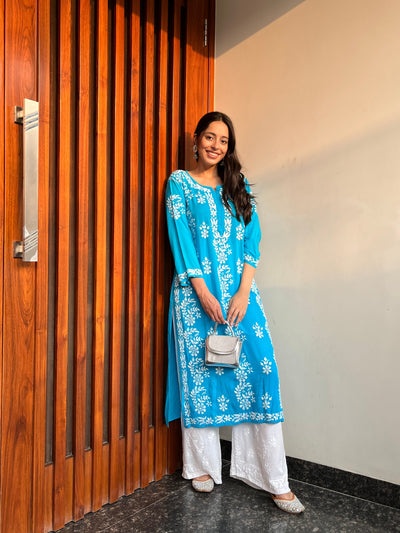 Nishtha Seth in Noor rayon designer kurta RangrezaEthnic 