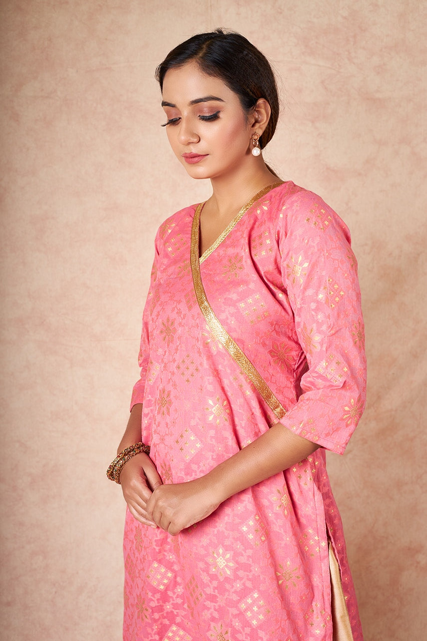 Laziya banarsi silk kurta RangrezEthnic 