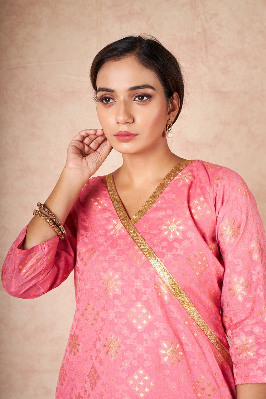 Laziya banarsi silk kurta RangrezEthnic 