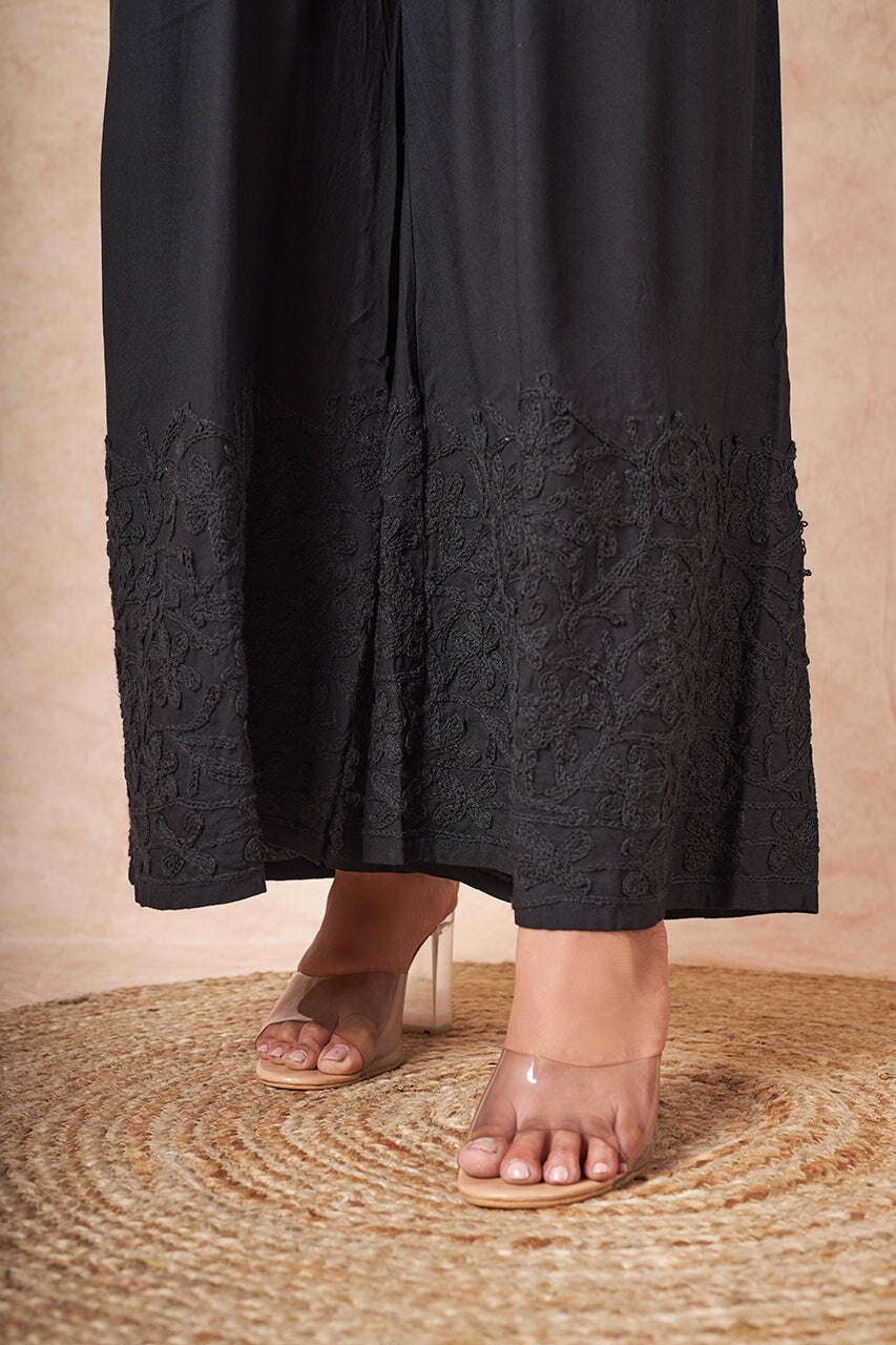 Aari palazzo RangrezEthnic Black XS-4XL 