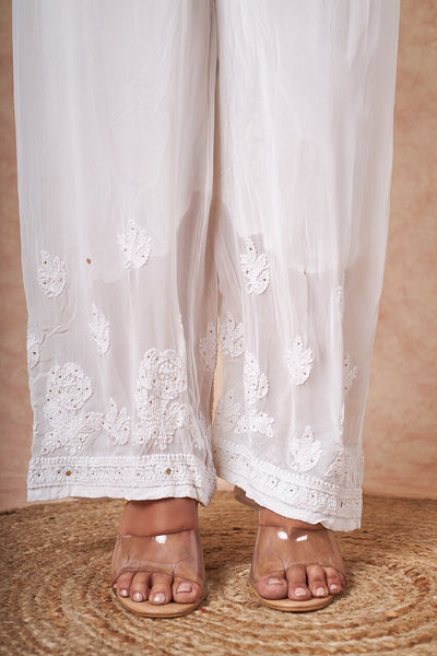 Viscose pants RangrezEthnic White Free size(XS-3XL) 