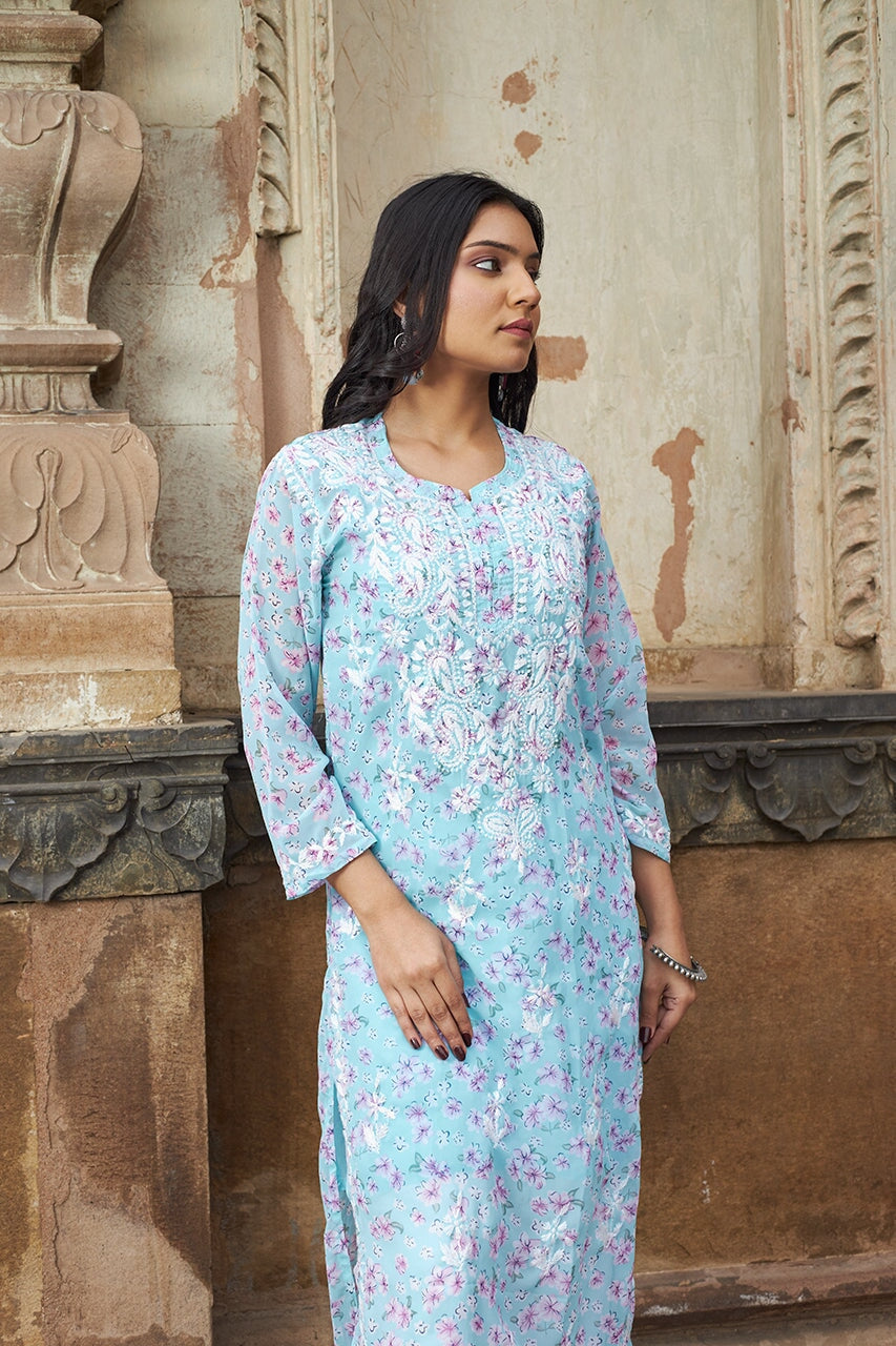 Eliza georgette kurta with inner (Set of 2) RangrezaEthnic 