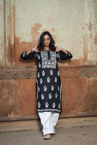 Nayala modal kurta RangrezaEthnic Black XS 