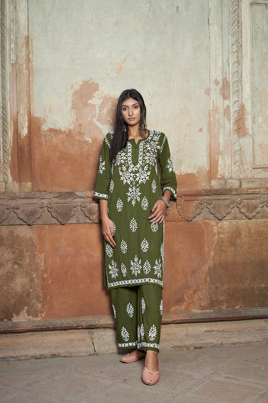 Aleena rayon kurta set RangrezaEthnic 