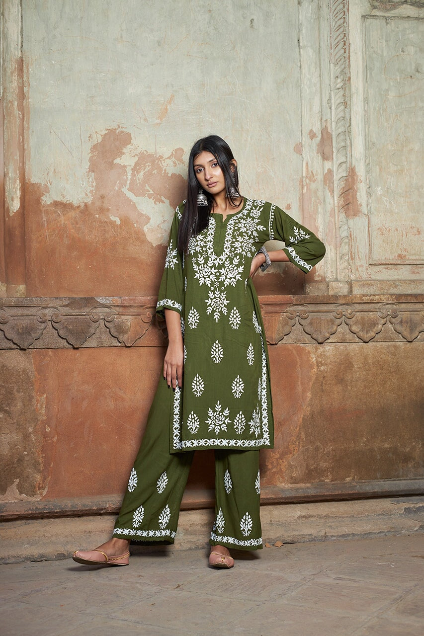 Aleena rayon kurta set RangrezaEthnic 