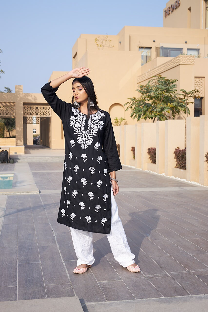 Zaina rayon kurta RangrezaEthnic 