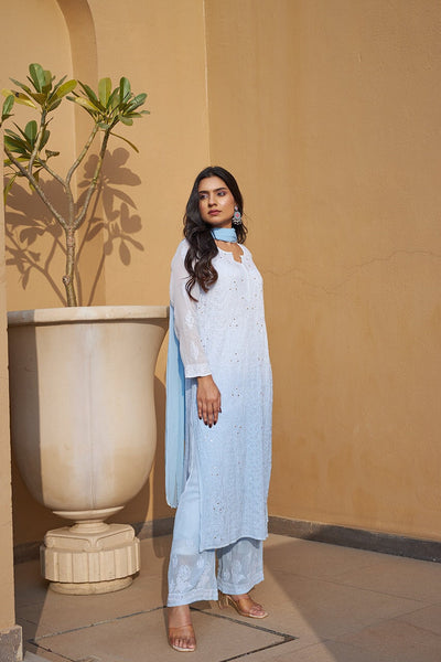 Zuri pure georgette kurta and inner(Set of 2) RangrezaEthnic 