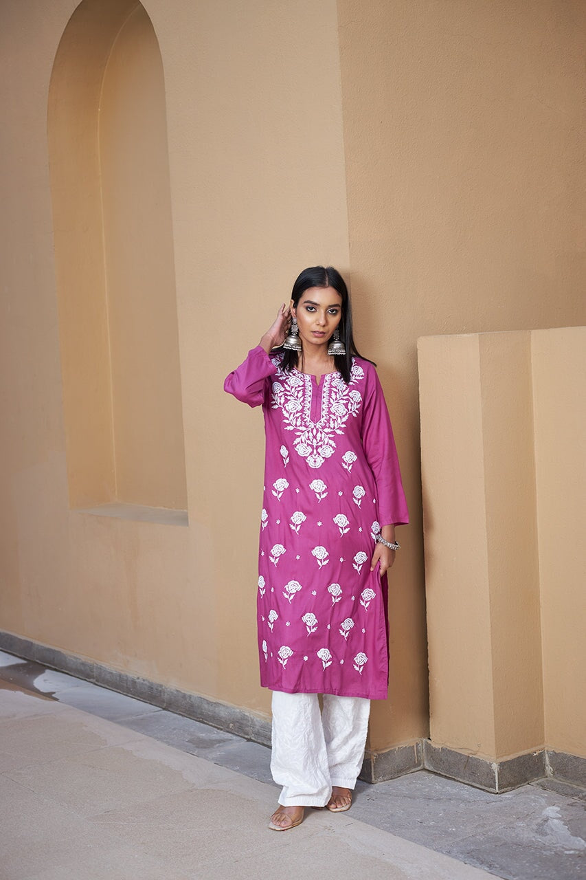 Zaina rayon kurta RangrezaEthnic 