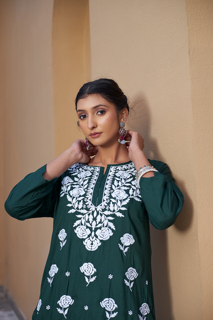 Zaina rayon kurta RangrezaEthnic 