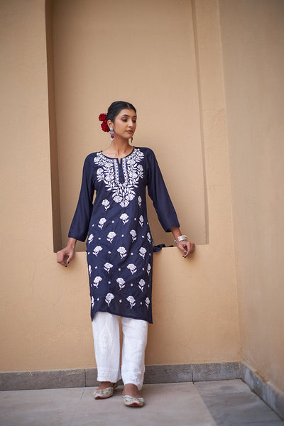 Zaina rayon kurta RangrezaEthnic 