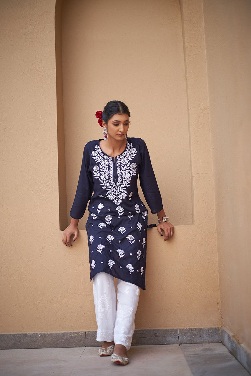 Zaina rayon kurta RangrezaEthnic 