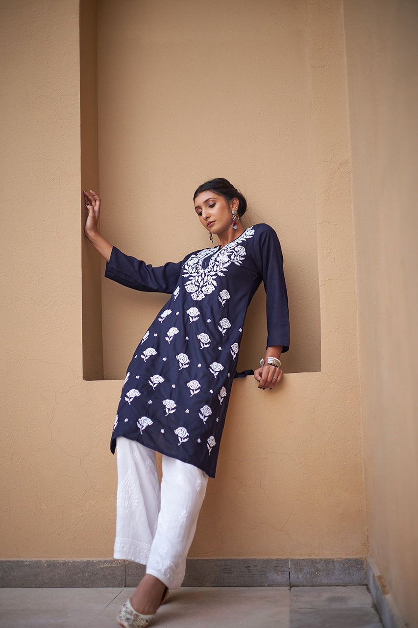 Zaina rayon kurta RangrezaEthnic 