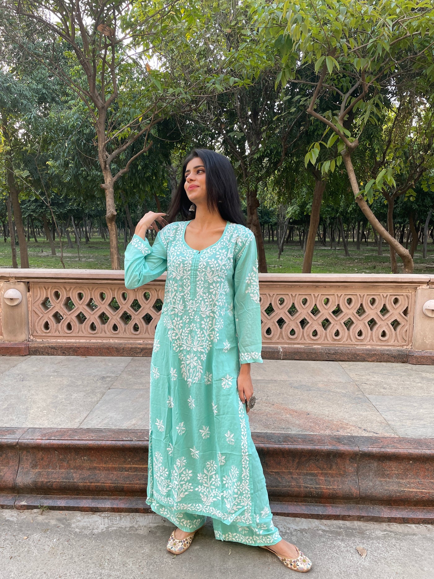 Kashaf modal set RangrezaEthnic Green XS 