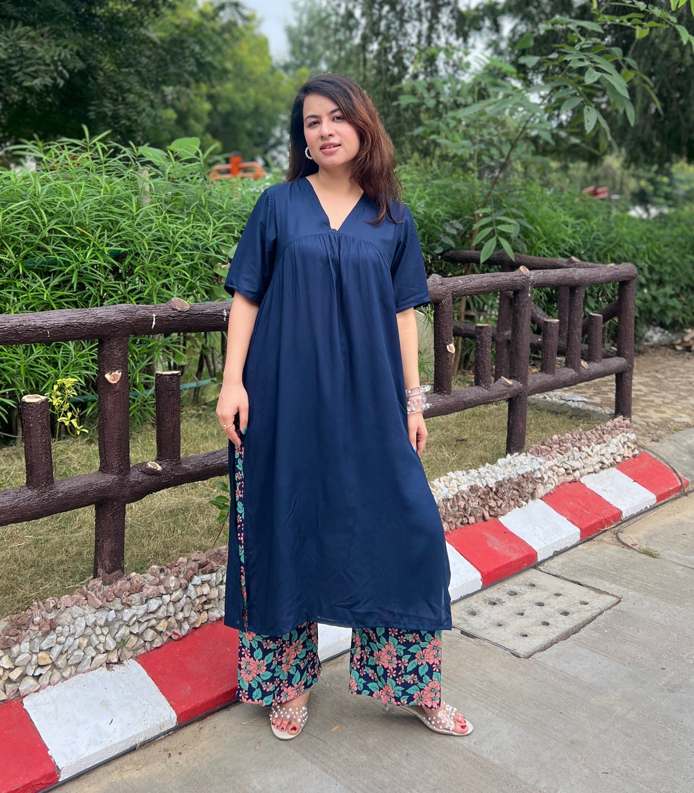 Blue Beatles kurta set