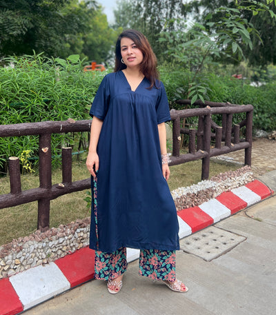 Blue Beatles kurta set
