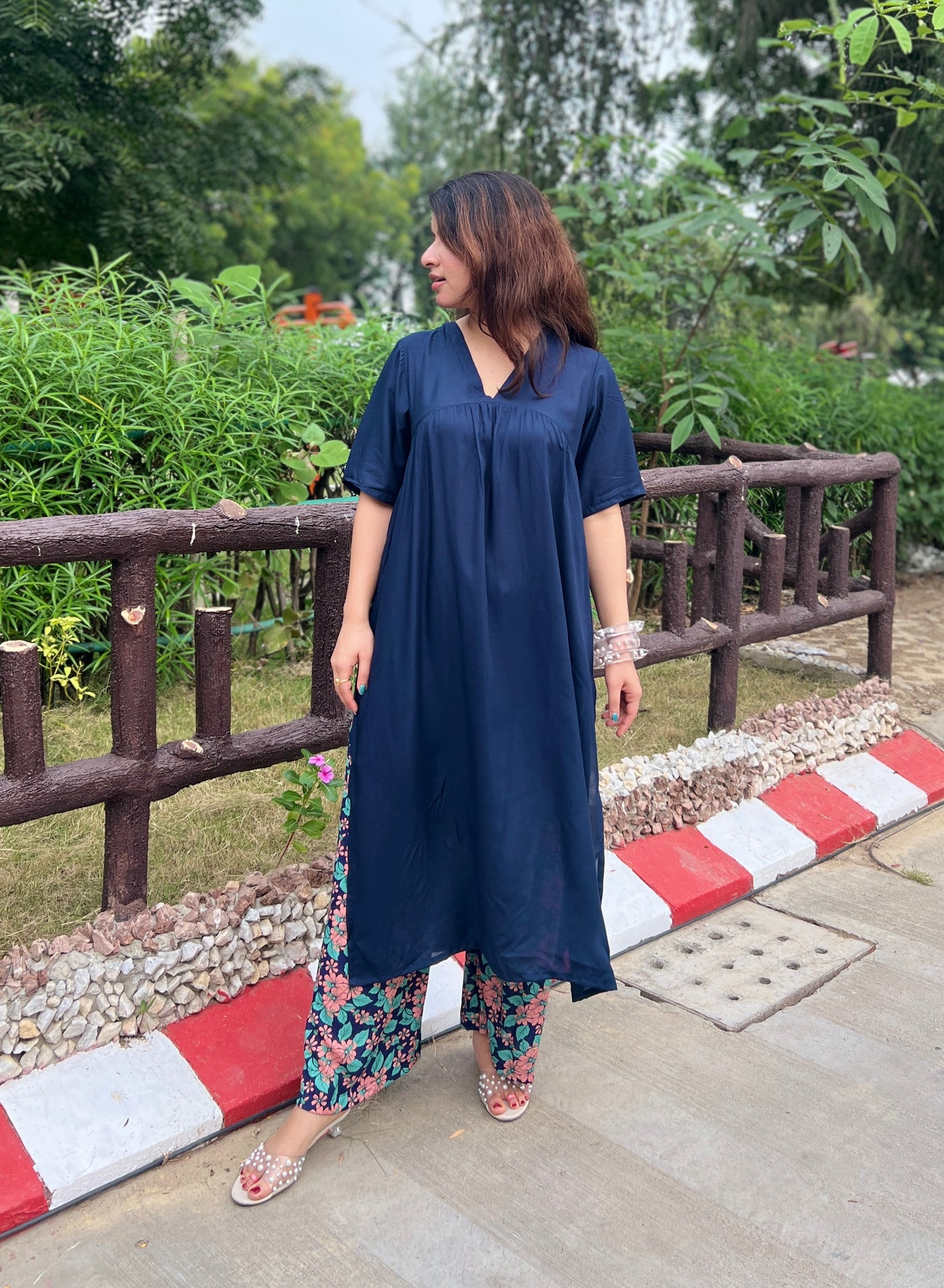 Blue Beatles kurta set