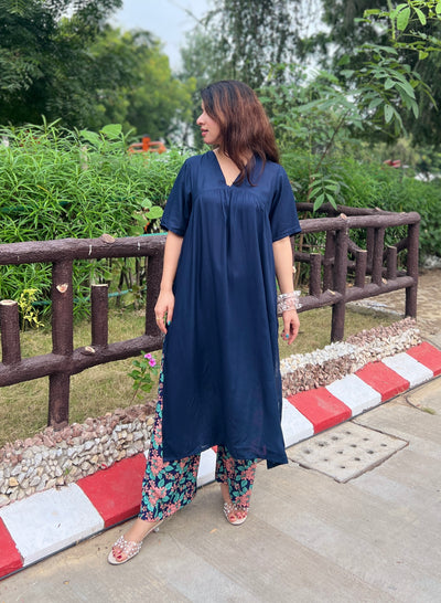 Blue Beatles kurta set