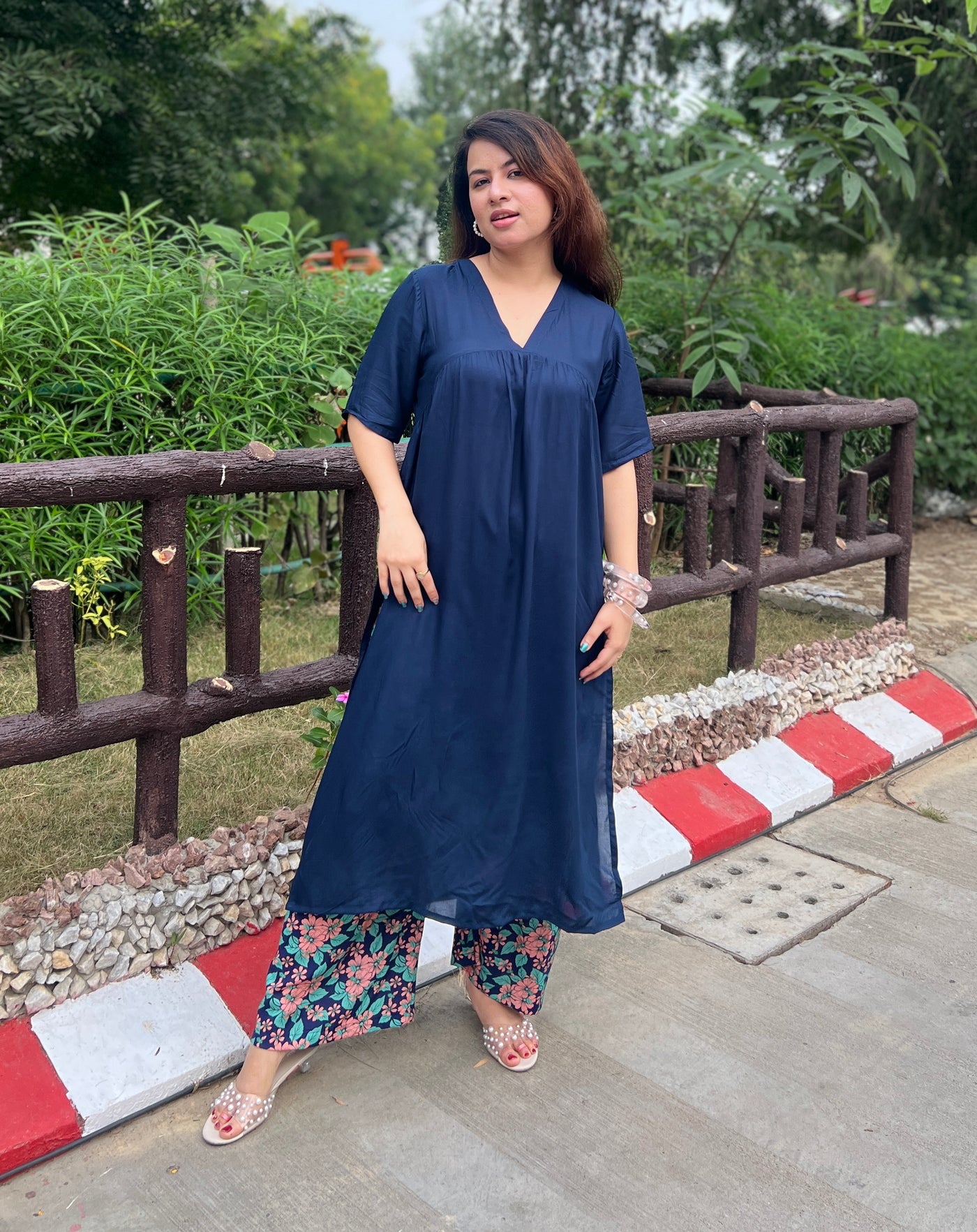 Blue Beatles kurta set