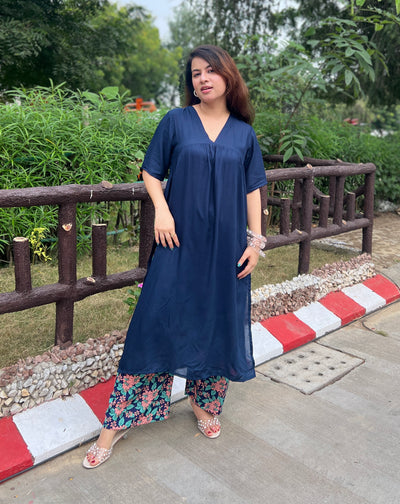Blue Beatles kurta set