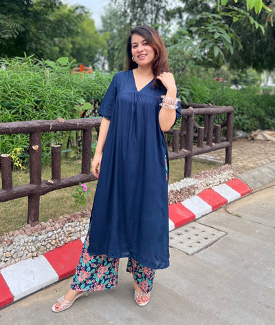 Blue Beatles kurta set