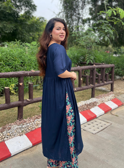 Blue Beatles kurta set