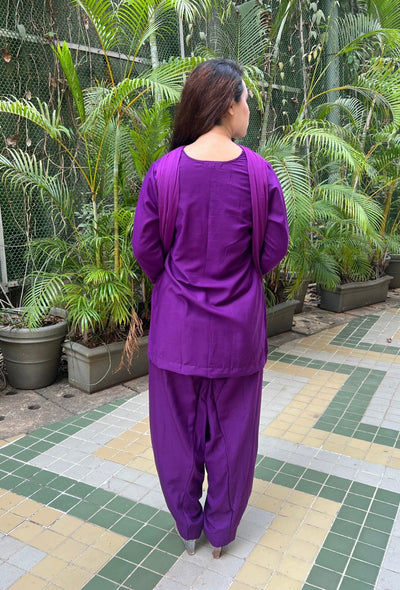 Purple farsi salwar kurta set