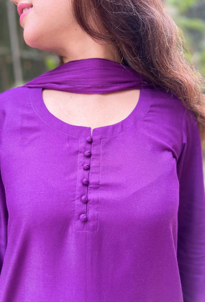 Purple farsi salwar kurta set