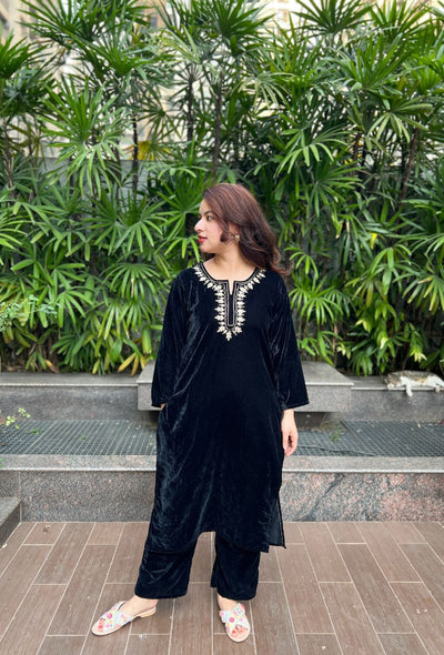 Velvet Gottapatti kurta set