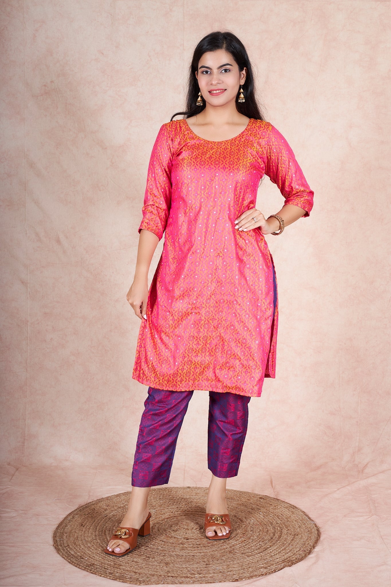 Ruhi banarsi silk kurta RangrezEthnic 