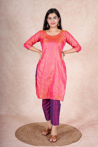 Ruhi banarsi silk kurta RangrezEthnic 