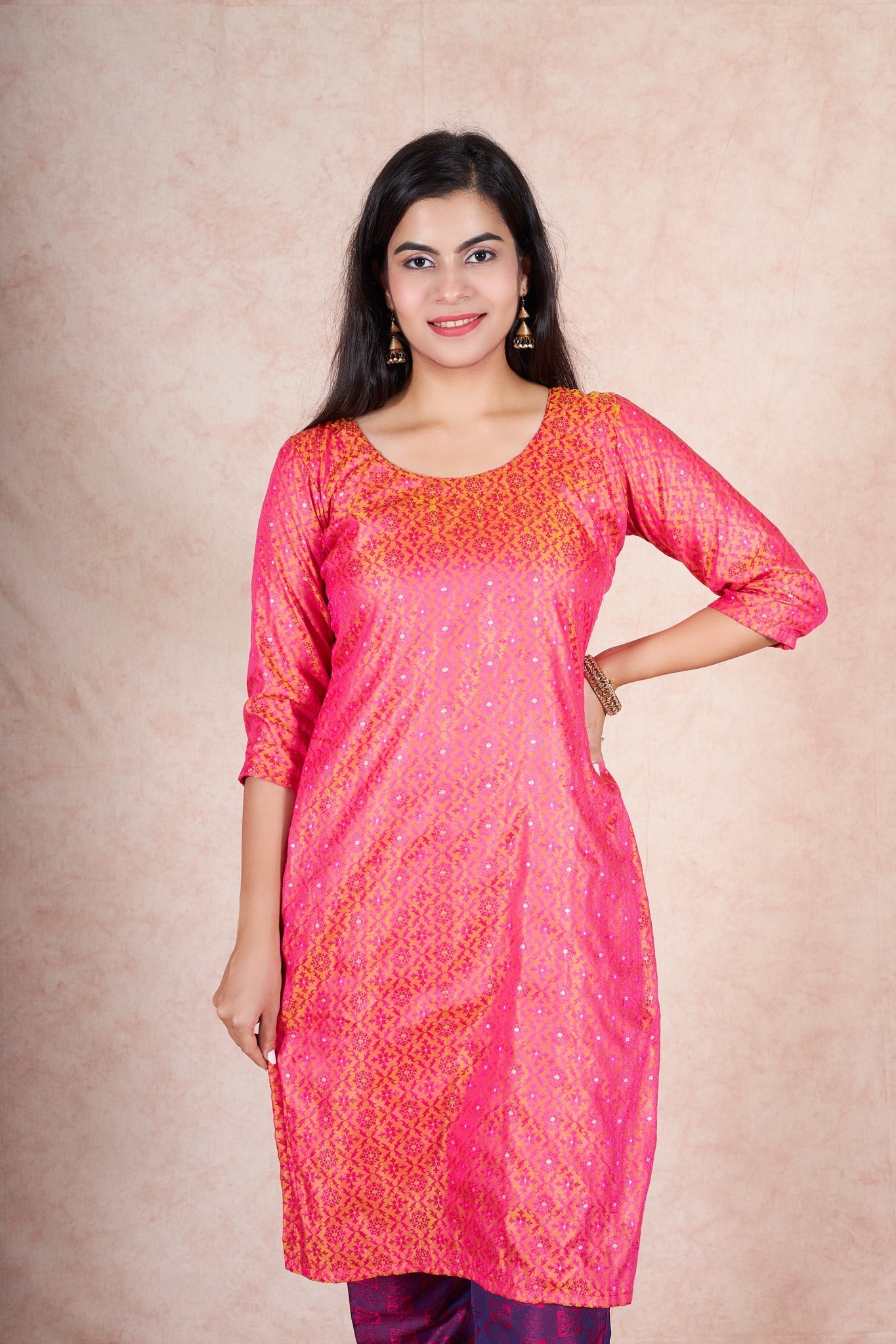 Ruhi banarsi silk kurta RangrezEthnic 