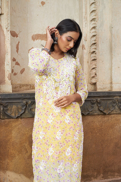 Eliza georgette kurta with inner (Set of 2) RangrezaEthnic 