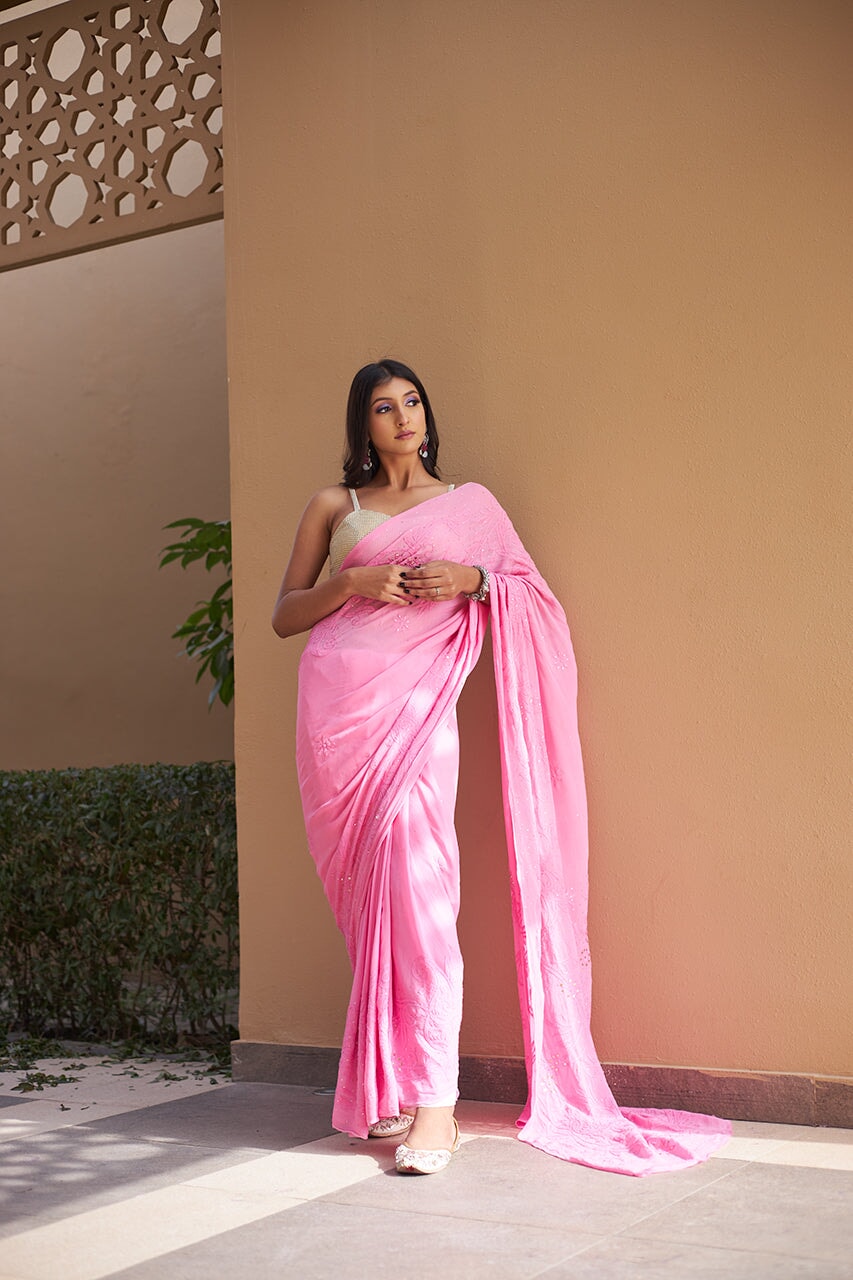 Ishi pure georgette saree RangrezaEthnic 