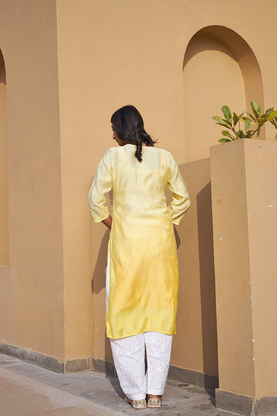 Nusrat chanderi kurta RangrezEthnic 