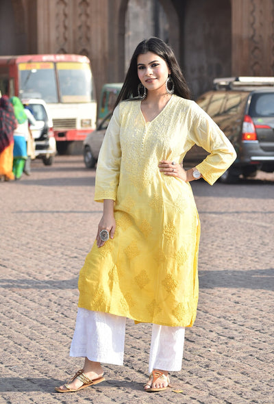 Nusrat chanderi kurta RangrezEthnic 